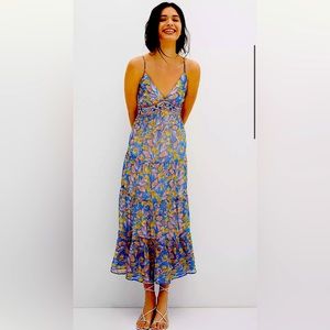 Anthropologie Verb By Pallavi Singhee  Tiered Maxi Dress Size 0 EUC